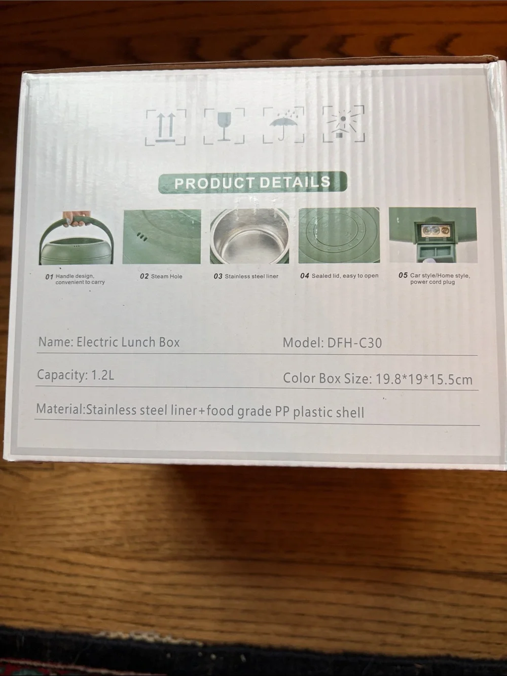 Heating Electric Lunch Box/Mini Rice Cooker (New) - Picture 3 of 3
